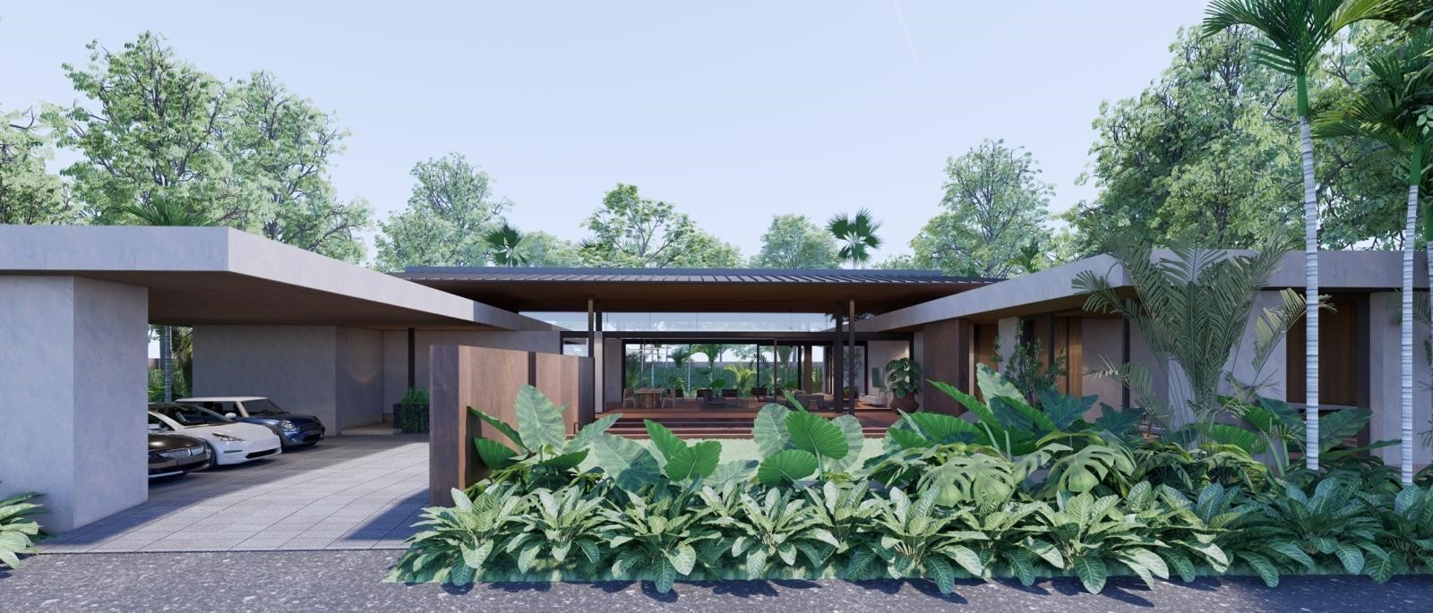 Garage & entrance