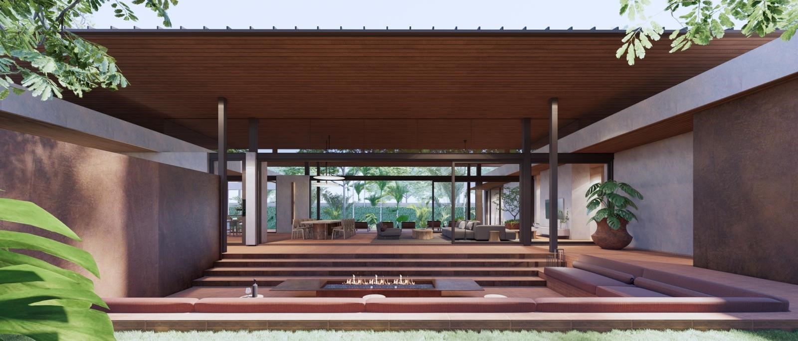 Lounge & fire pit