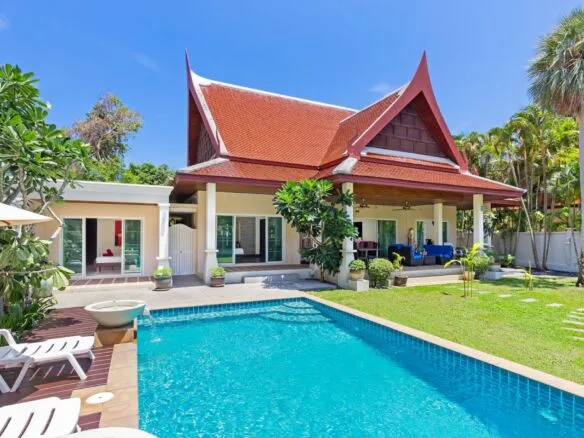Traditional Thai 3-Bedroom Pool Villa with Lush Garden for Sale Rawai
