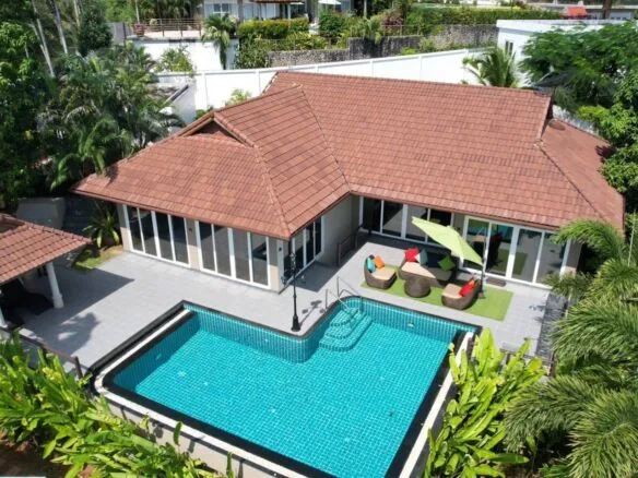 Spacious 3-Bedroom Villa on Expansive 1,100 SQM Plot – Move-In Ready in Paklok, Phuket with Investment Option