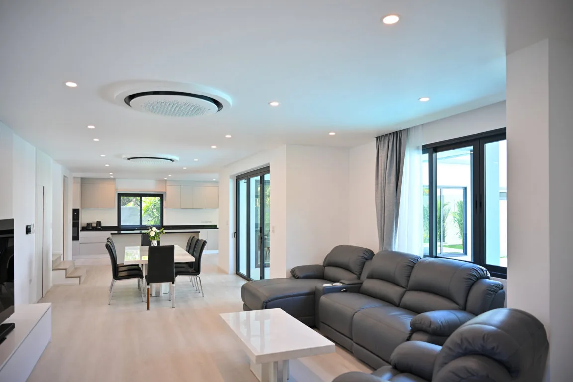 B-Living Room-2 (FILEminimizer) Contemporary 4-Bedroom Pool Villa for Long-Term Rent in Cherngtalay