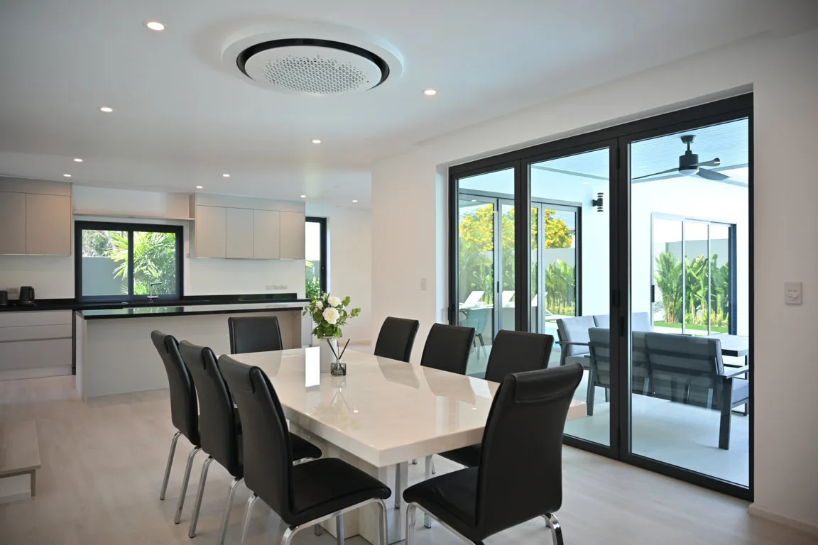 C-Dining Room-3 (FILEminimizer) Contemporary 4-Bedroom Pool Villa for Long-Term Rent in Cherngtalay