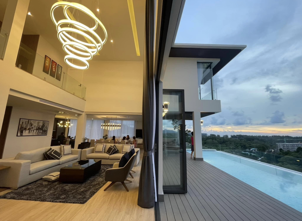Ocean Hills – Villa A living room and terrace