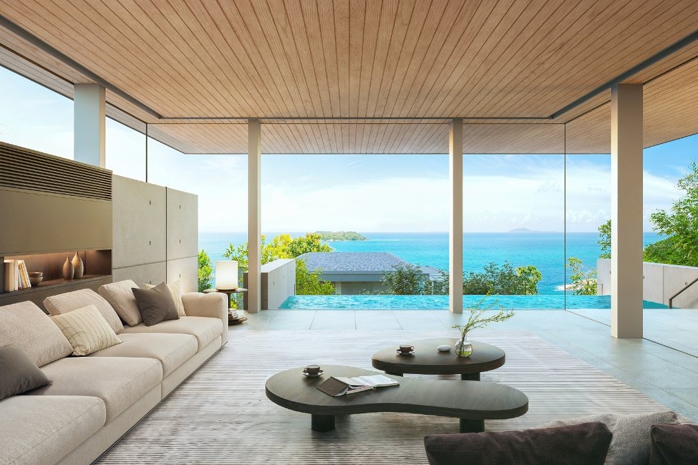 STR 0210 Type E 3 Living room towards seaview