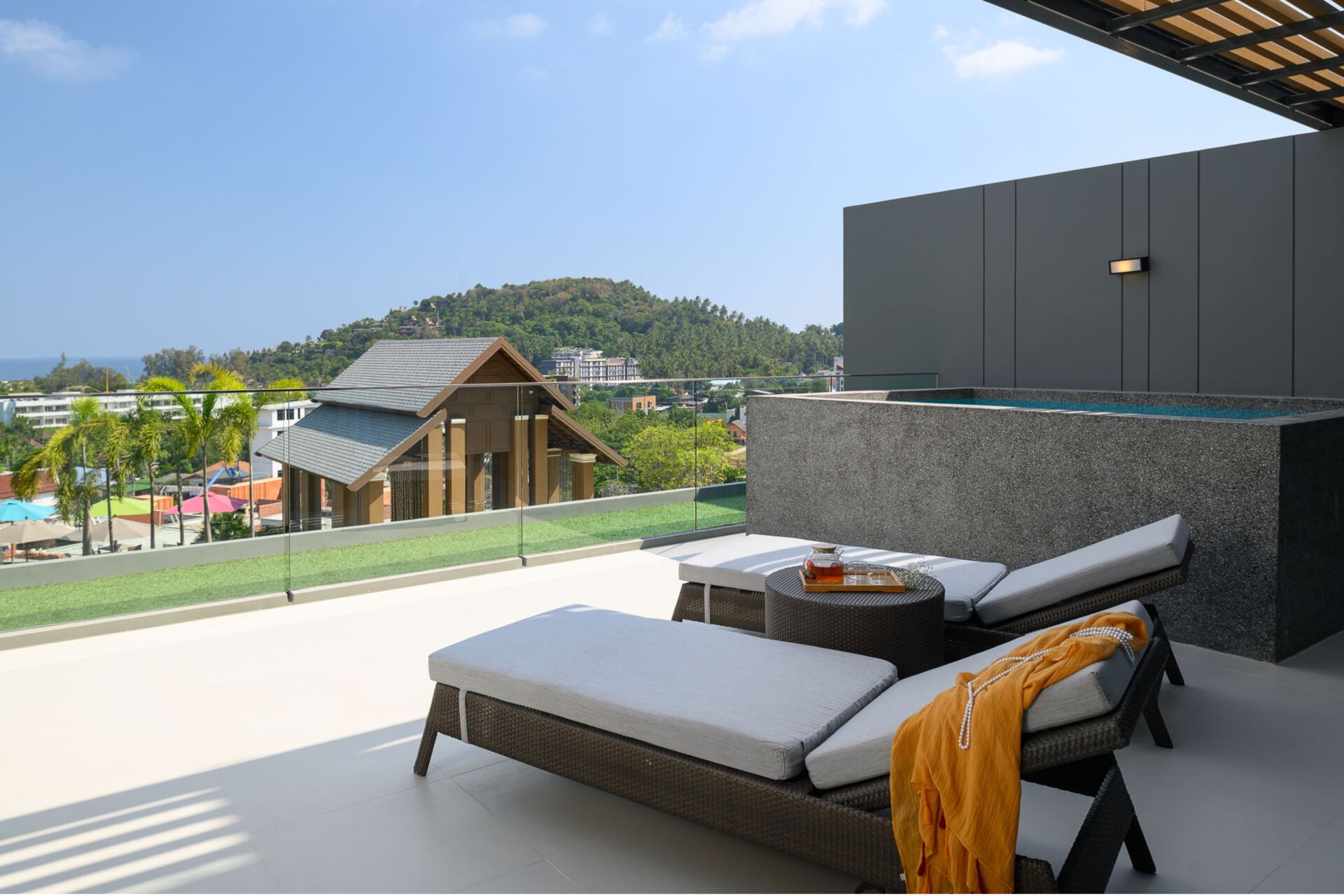 Elegant Freehold 1-Bedroom Sea View Penthouse for Sale in Surin, Phuket