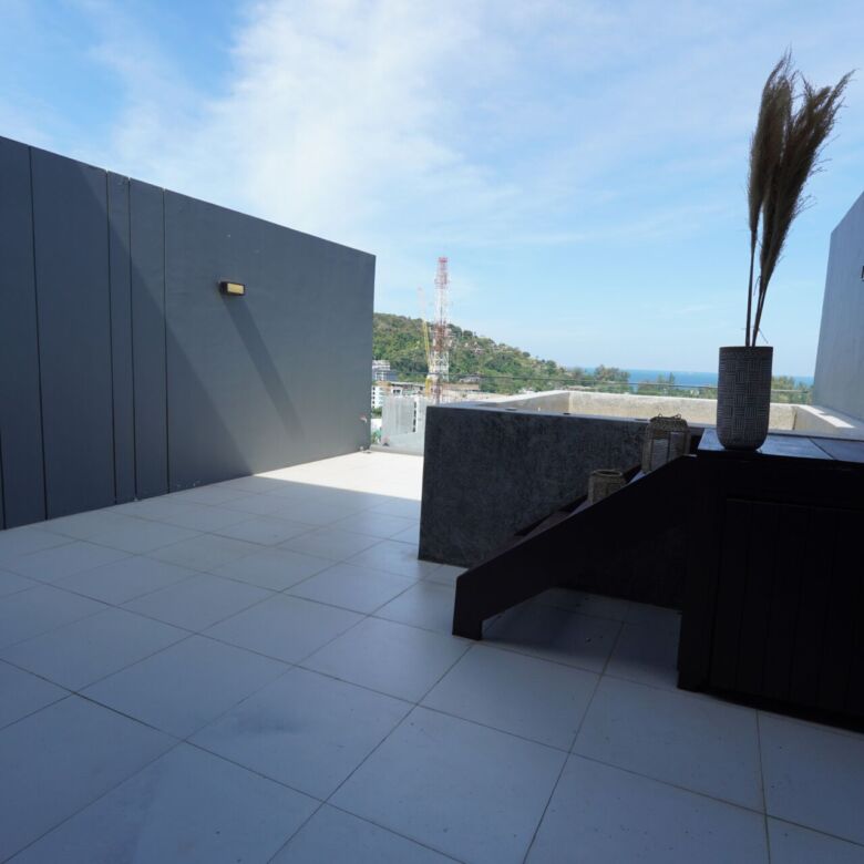 Elegant Freehold 1-Bedroom Sea View Penthouse for Sale in Surin, Phuket