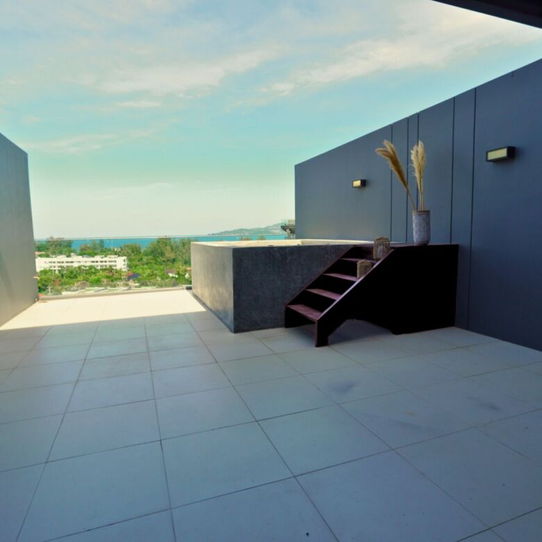 Elegant Freehold 1-Bedroom Sea View Penthouse for Sale in Surin, Phuket