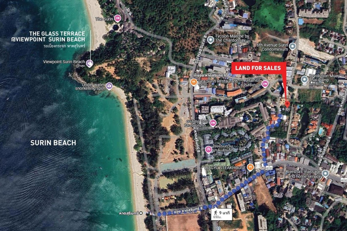 Prime Land for Sale Near Surin Beach, Phuket – Rare Investment Opportunity Within Walking Distance to the Beach