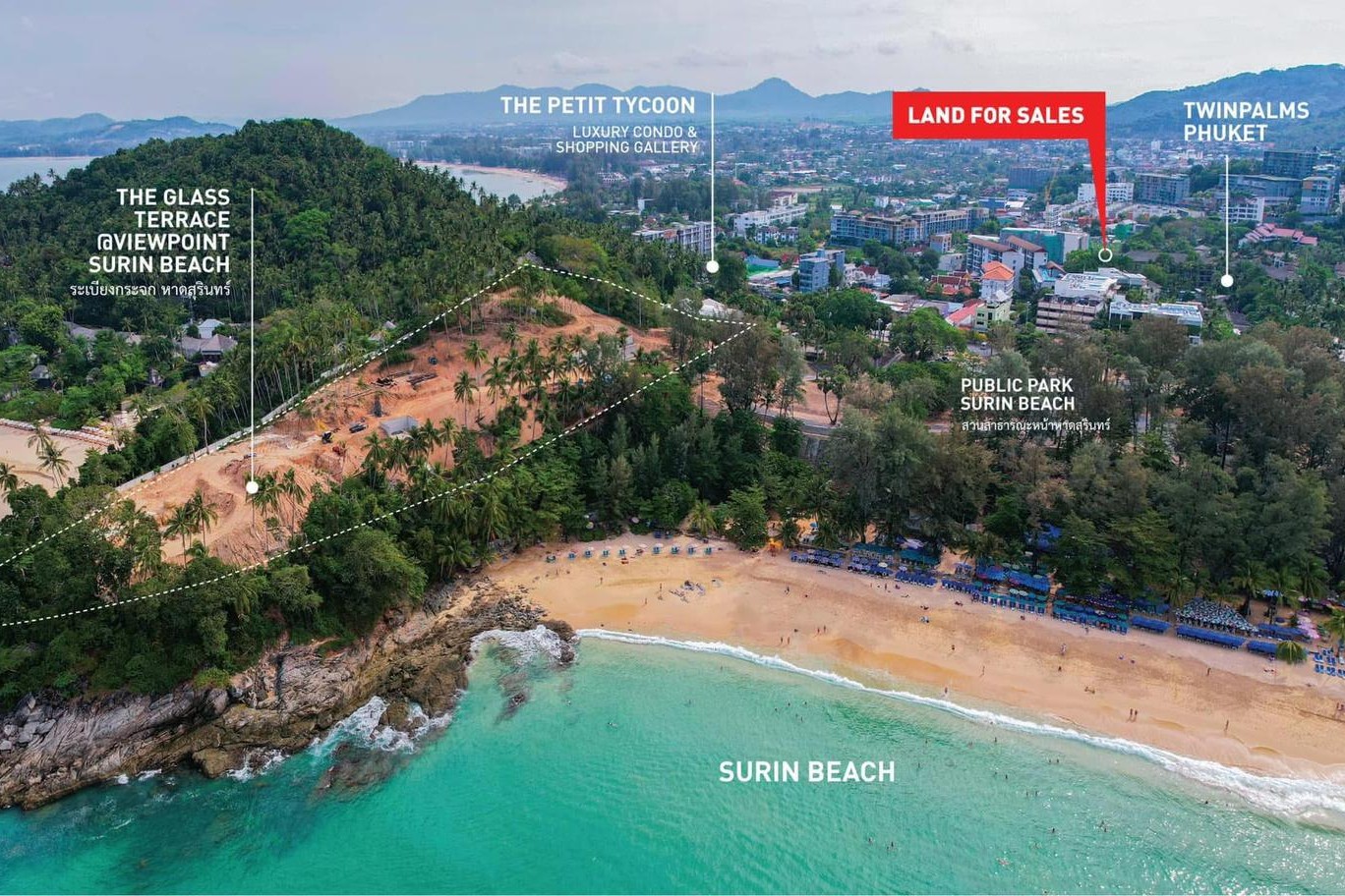 Prime Land for Sale Near Surin Beach, Phuket – Rare Investment Opportunity Within Walking Distance to the Beach