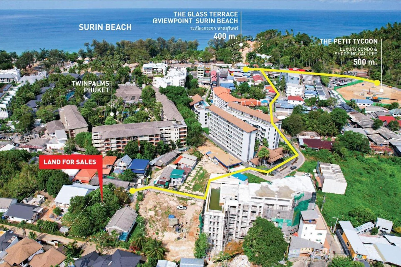 Prime Land for Sale Near Surin Beach, Phuket – Rare Investment Opportunity Within Walking Distance to the Beach