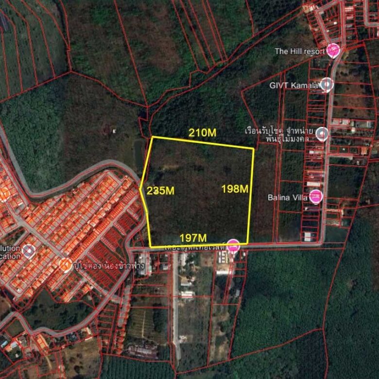Prime Development Land for Sale in Thalang, Phuket – 46,300 SQM Near Tonsai Waterfall