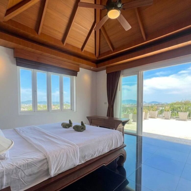 Luxury 5-Bedroom Sea View Pool Villa for Rent in Chalong, Phuket