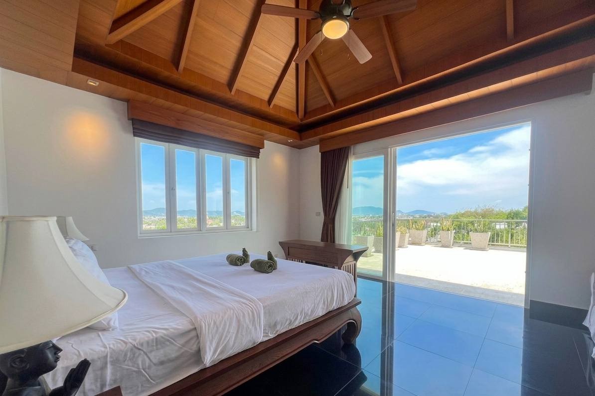 Luxury 5-Bedroom Sea View Pool Villa for Rent in Chalong, Phuket