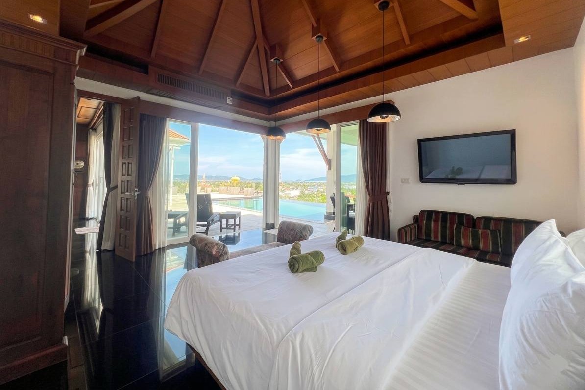 Luxury 5-Bedroom Sea View Pool Villa for Rent in Chalong, Phuket