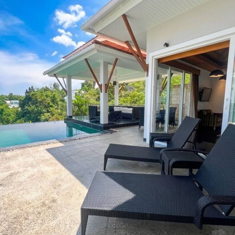 Luxury 5-Bedroom Sea View Pool Villa for Rent in Chalong, Phuket