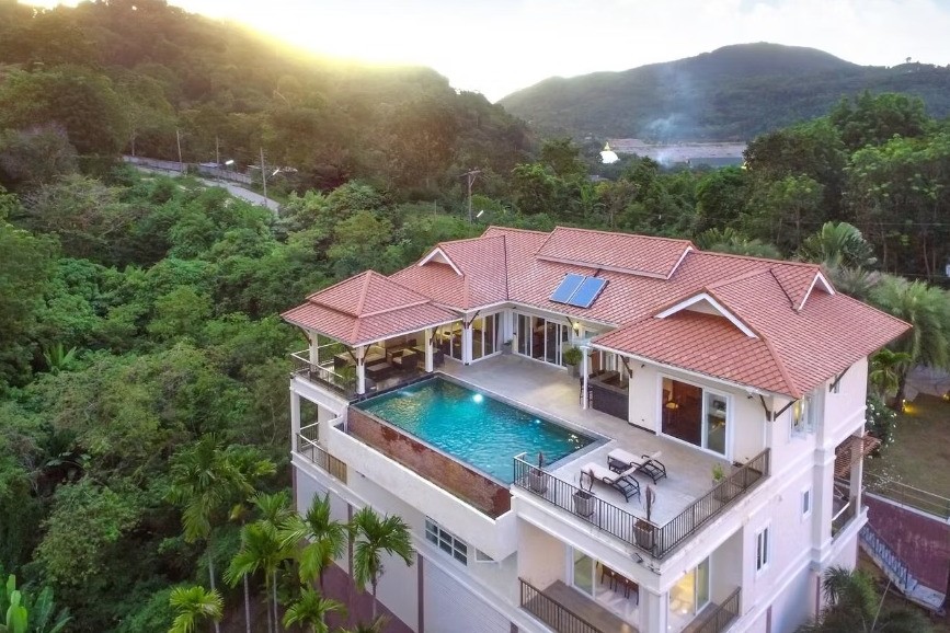 Luxury 5-Bedroom Sea View Pool Villa for Rent in Chalong, Phuket