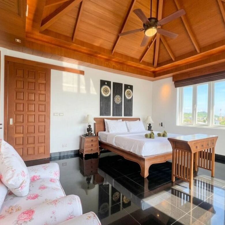Luxury 5-Bedroom Sea View Pool Villa for Rent in Chalong, Phuket