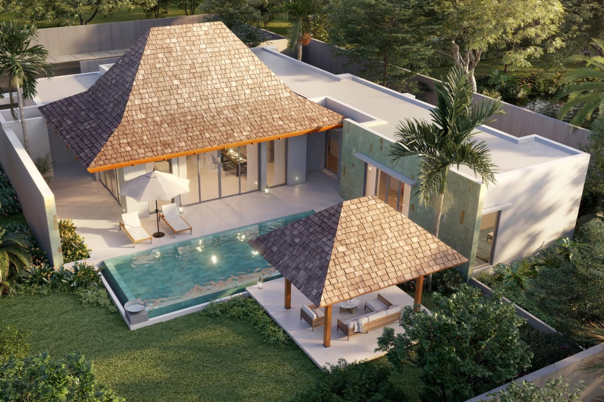 Anchan Indigo I Type_ 3A-1 Luxury Villa Luxury 3-Bedroom Pool Villa for Sale at Anchan Villas, Phuket