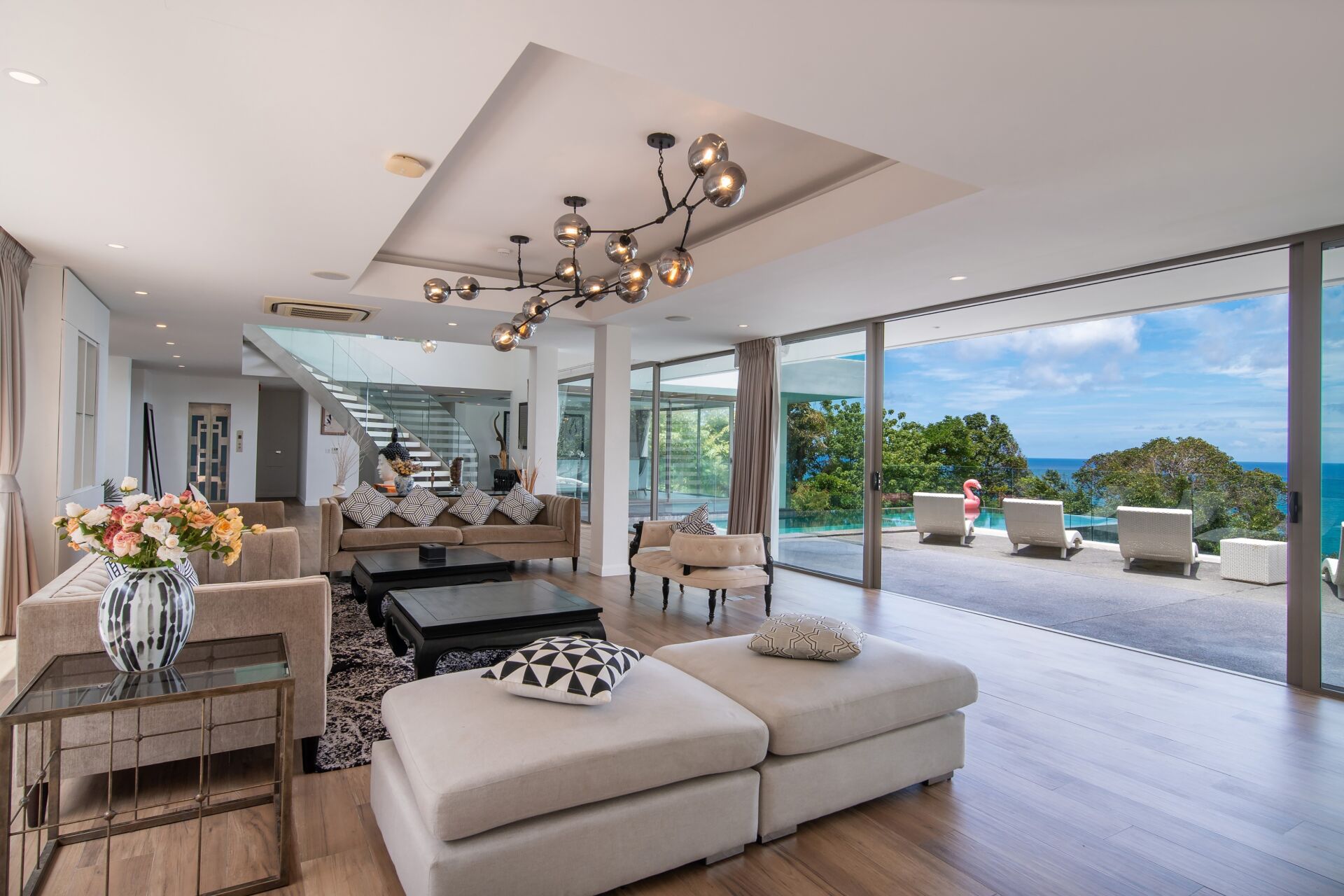 0389 MoonShadow Villa Kamala Phuket for Rent | Luxury 6-Bedroom Sea View Villa | THB 55,000 Per Night