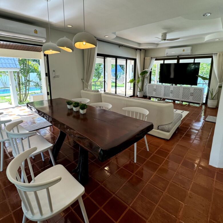 Luxury 4-Bedroom Pool Villa for Rent in Pa Klok, Phuket | Tropical Garden Retreat