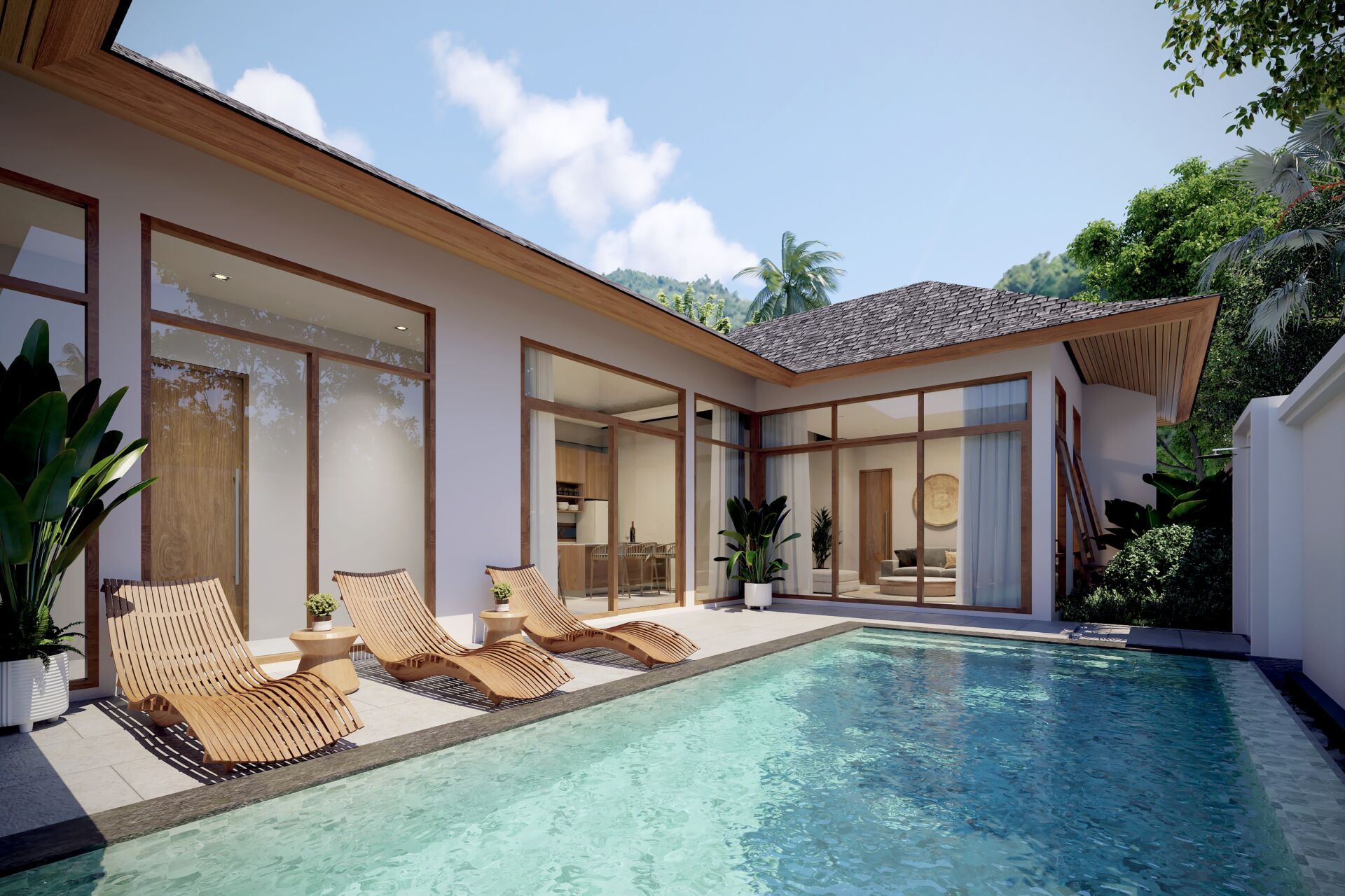 240312-2BR-EX02-POOL1 PHUVISTA 3 Naiyang – Modern Balinese Luxury Pool Villas for Sale in Phuket