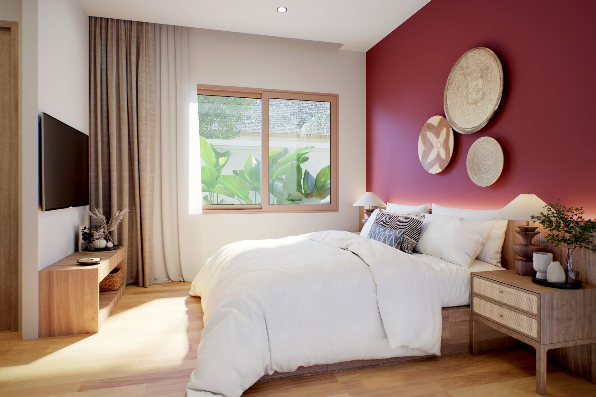 240312-2BR-IN09-BEDROOM2 PHUVISTA 3 Naiyang – Modern Balinese Luxury Pool Villas for Sale in Phuket