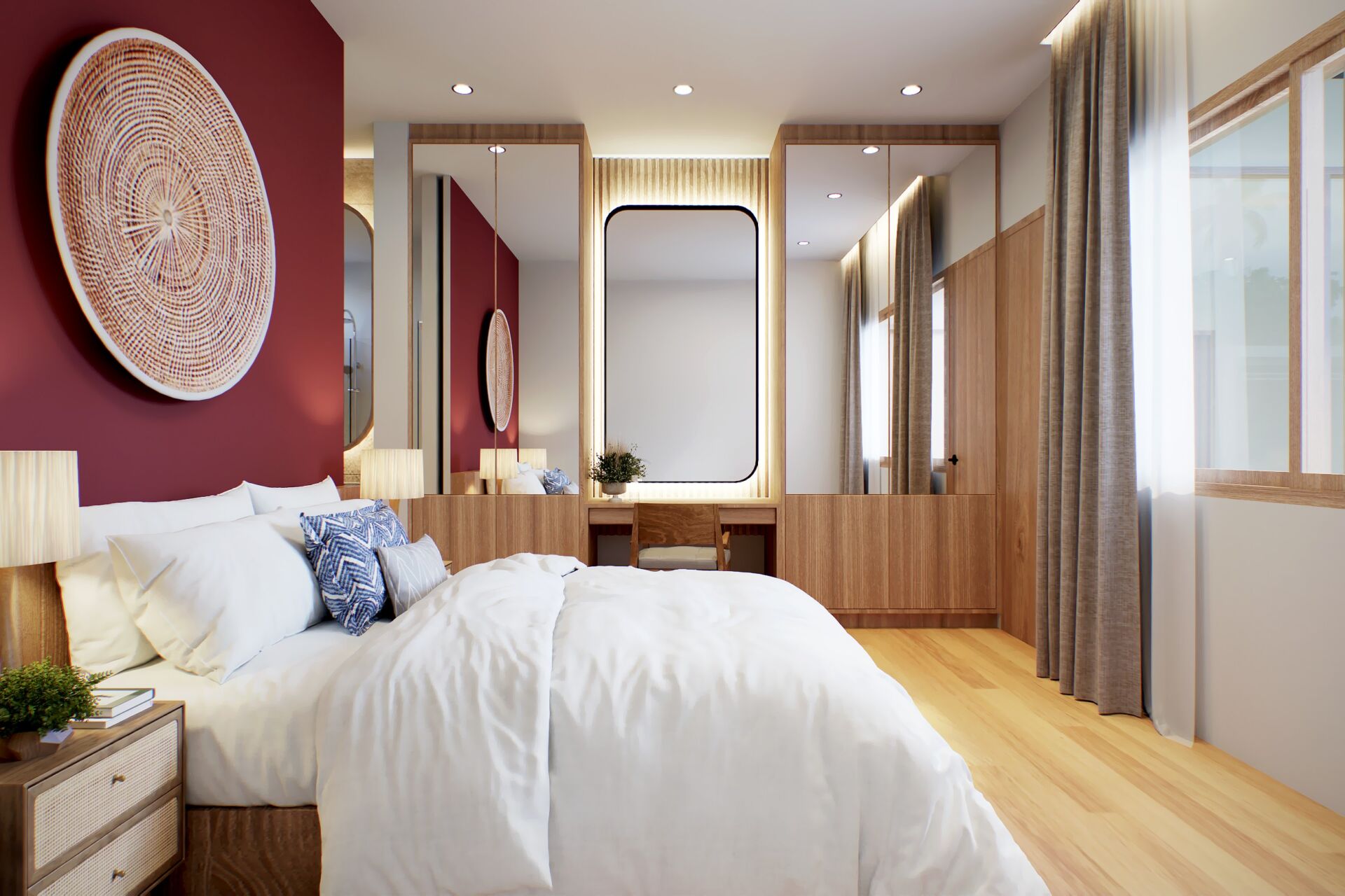 240312-4BR-IN12-BEDROOM3 PHUVISTA 3 Naiyang – Modern Balinese Luxury Pool Villas for Sale in Phuket