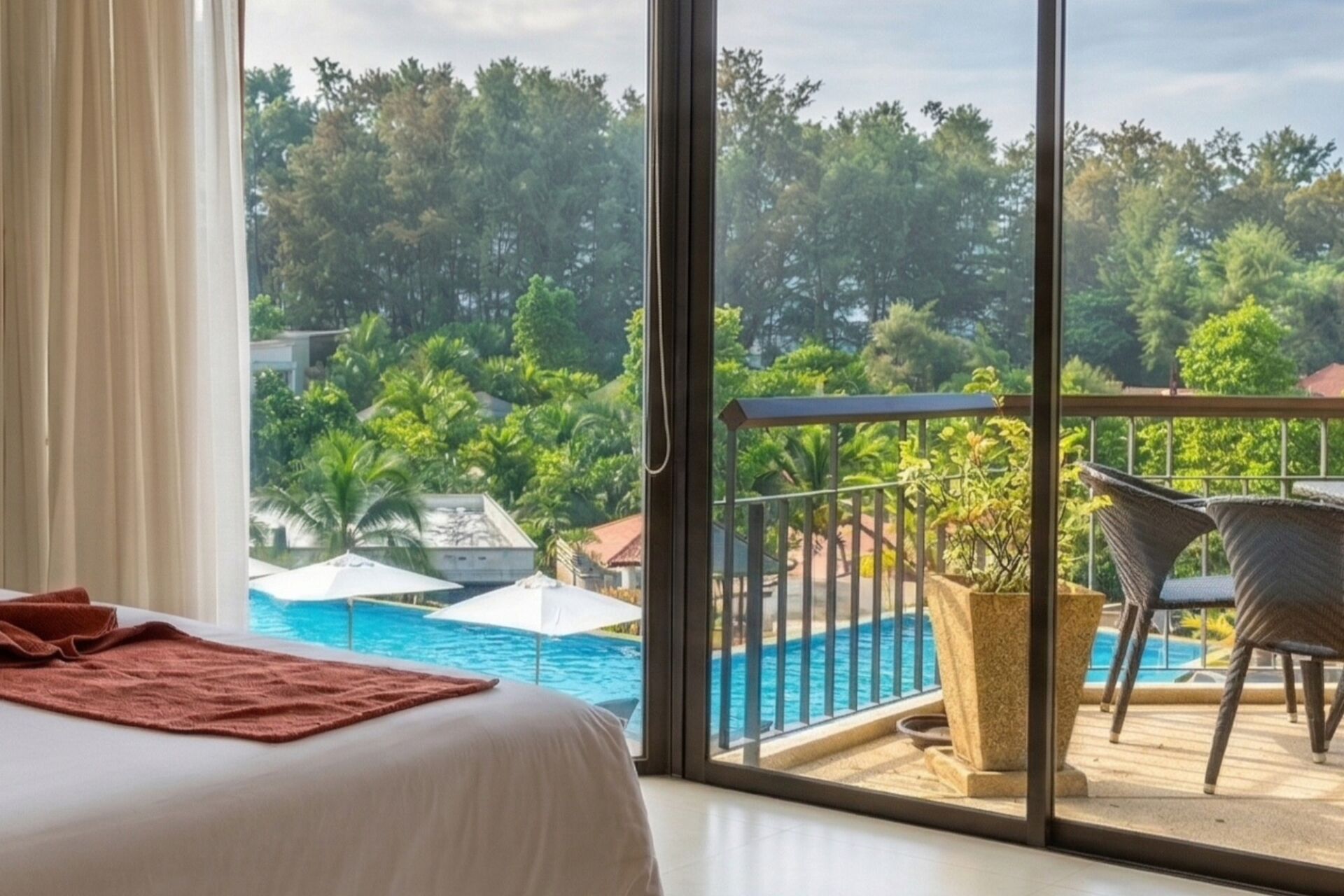 Beachfront 2-Bedroom Condo for Rent at Dewa Phuket Resort & Villas, Nai Yang, Phuket