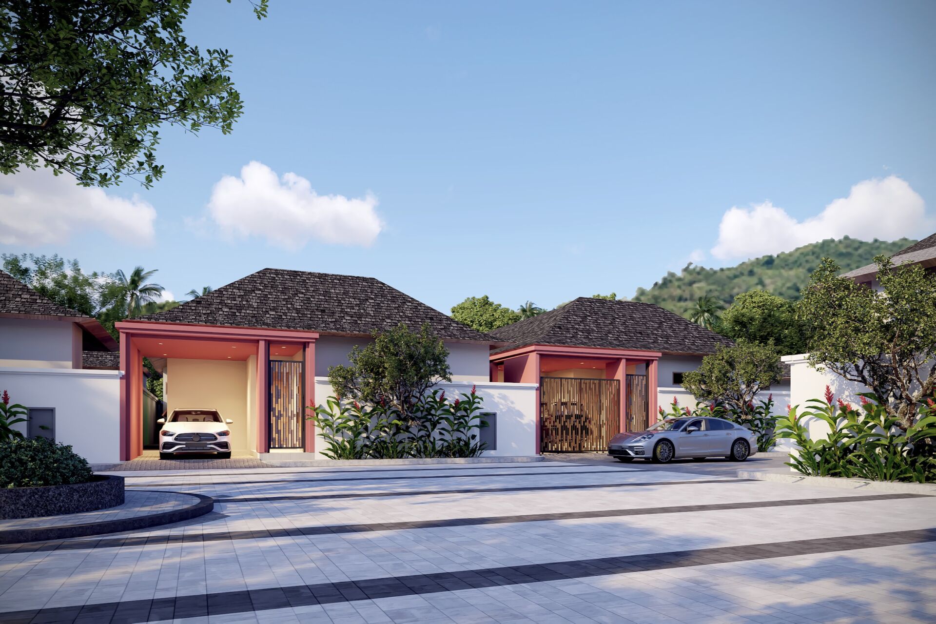 EXTERIOR PHUVISTA 3 Naiyang – Modern Balinese Luxury Pool Villas for Sale in Phuket