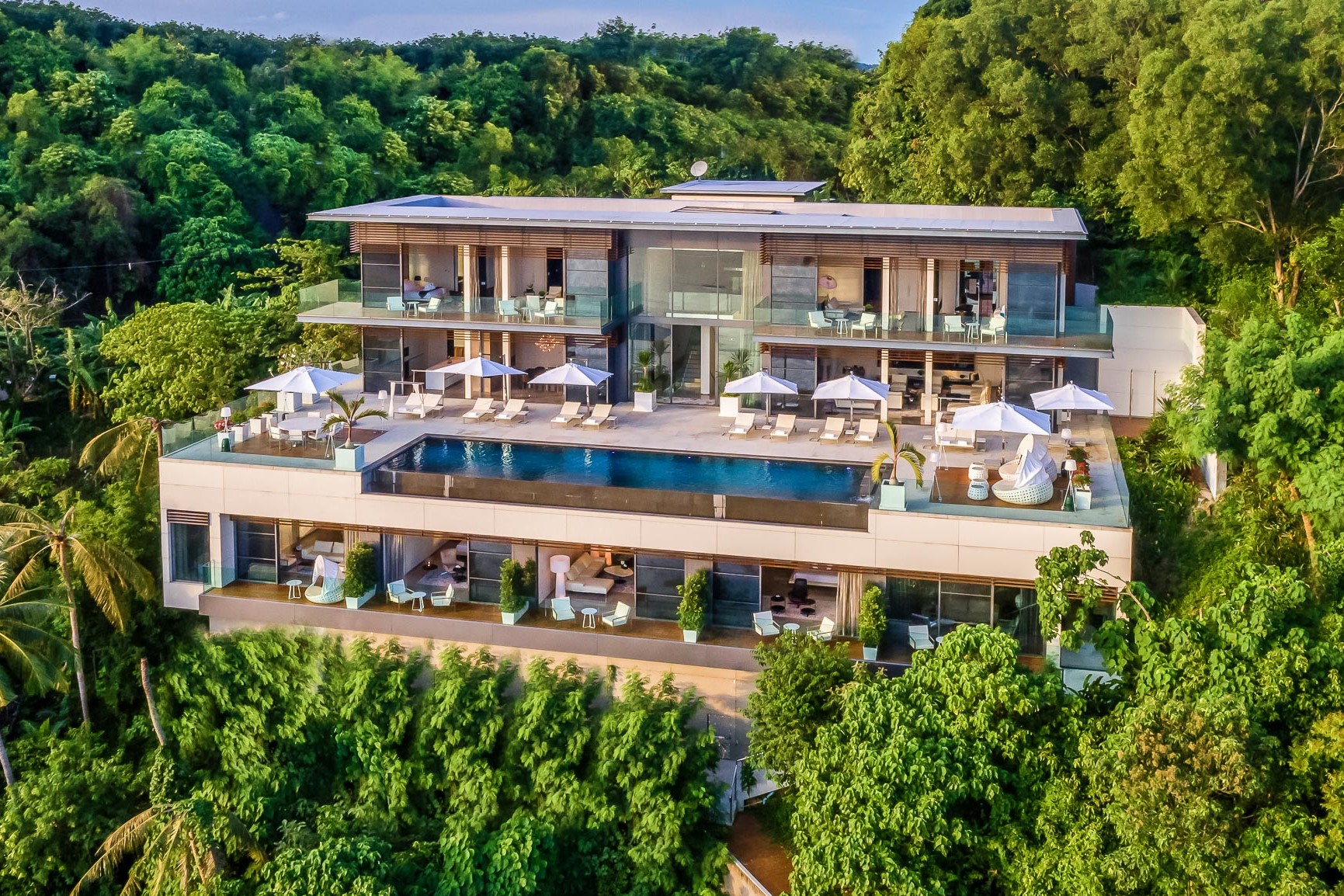 Cliff Top Residence for Rent in Cape Panwa, Phuket | Ultra-Luxury 6-Bedroom Oceanfront Villa