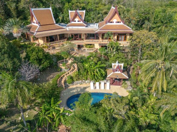 Luxury 7-Bedroom Thai-Style Villa – Layan Beach, Phuket