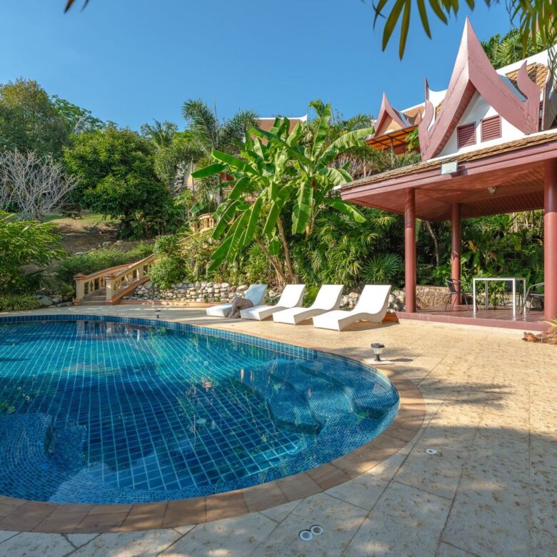 Luxury 7-Bedroom Thai-Style Villa – Layan Beach, Phuket