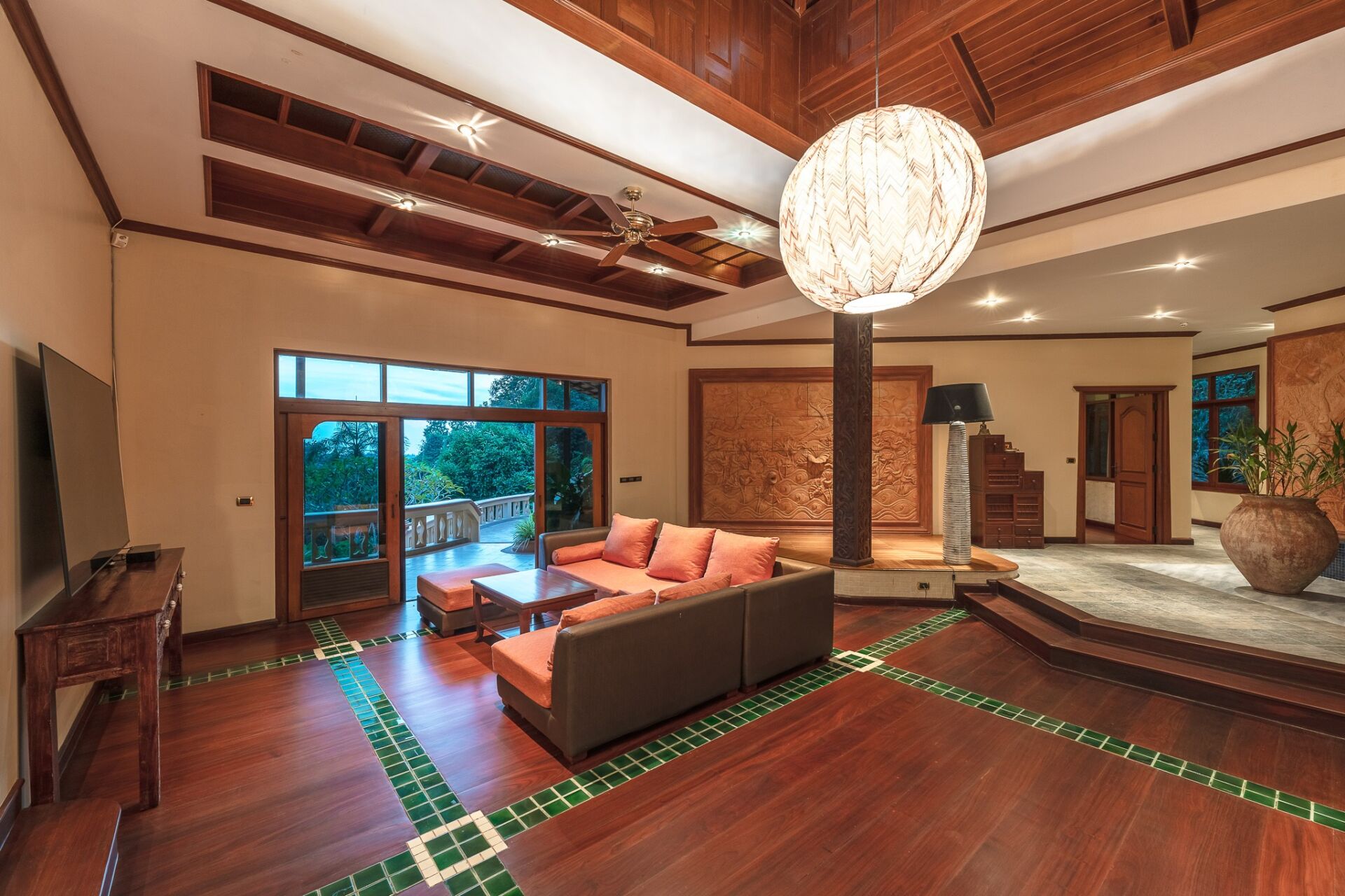 LW107621-HDR Luxury 7-Bedroom Thai-Style Villa – Layan Beach, Phuket