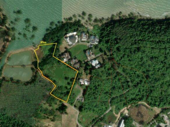 Beachfront Land for Sale in Por Bay, Phuket – 10 Rai with 33m Beachfront