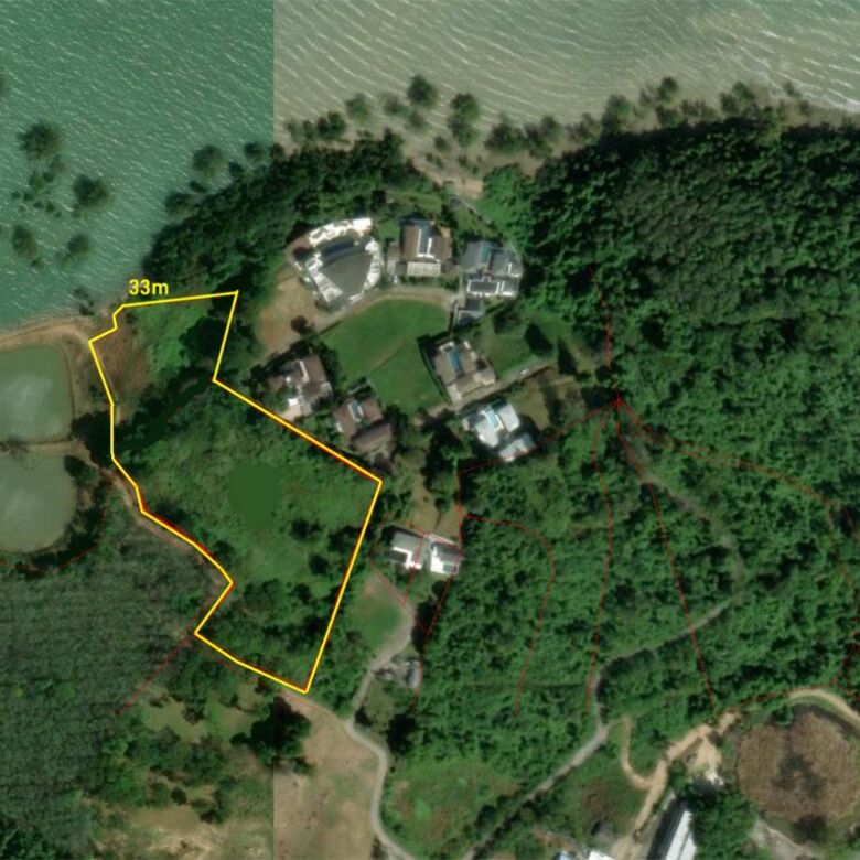 Beachfront Land for Sale in Por Bay, Phuket – 10 Rai with 33m Beachfront