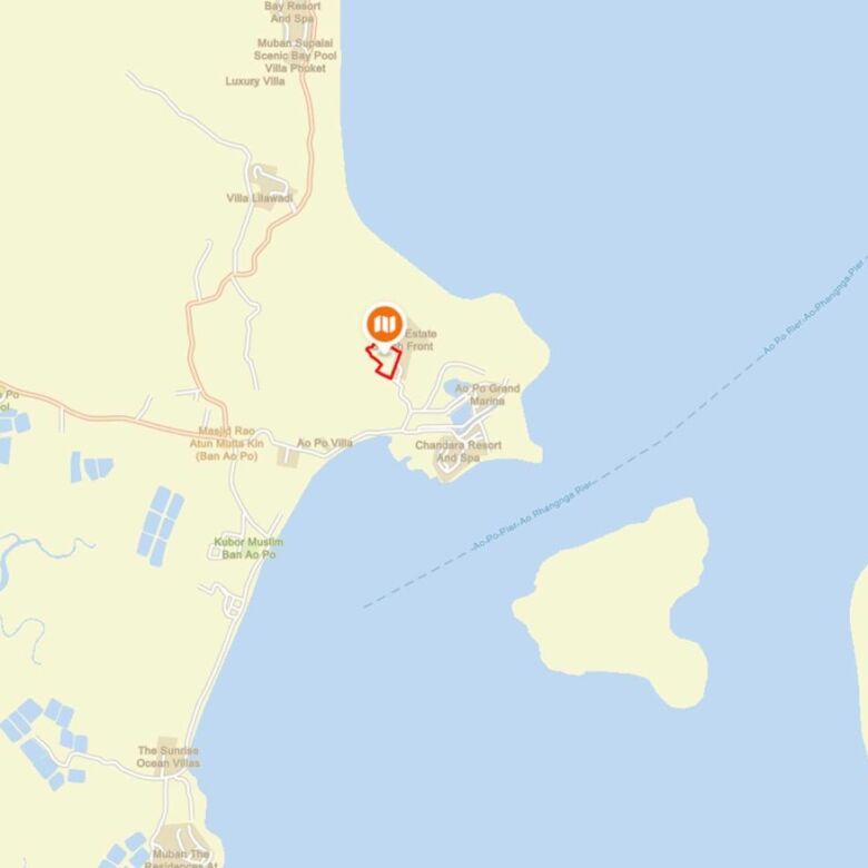 Beachfront Land for Sale in Por Bay, Phuket – 10 Rai with 33m Beachfront