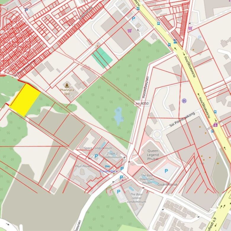 Prime 6-Rai Land for Condominium Development Near Central Shopping Mall, Phuket