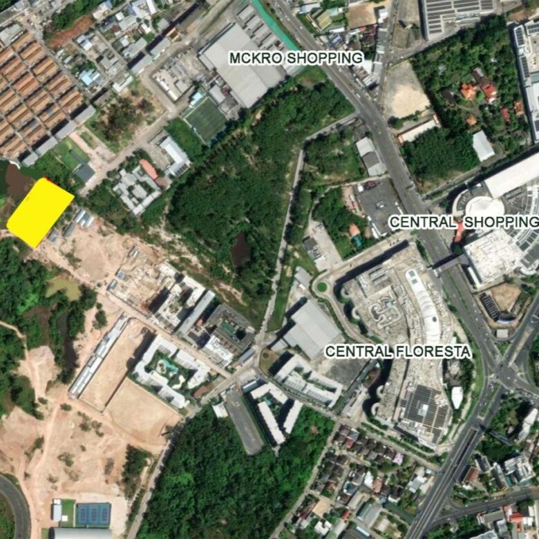 Prime 6-Rai Land for Condominium Development Near Central Shopping Mall, Phuket