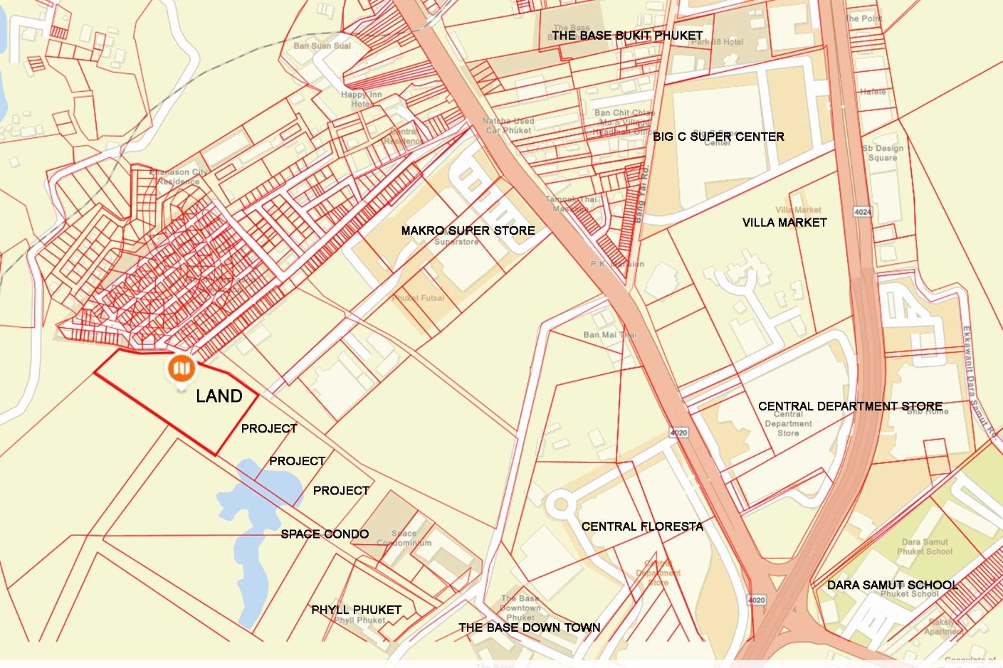 Prime Land for Development Near Central Shopping Mall, Phuket
