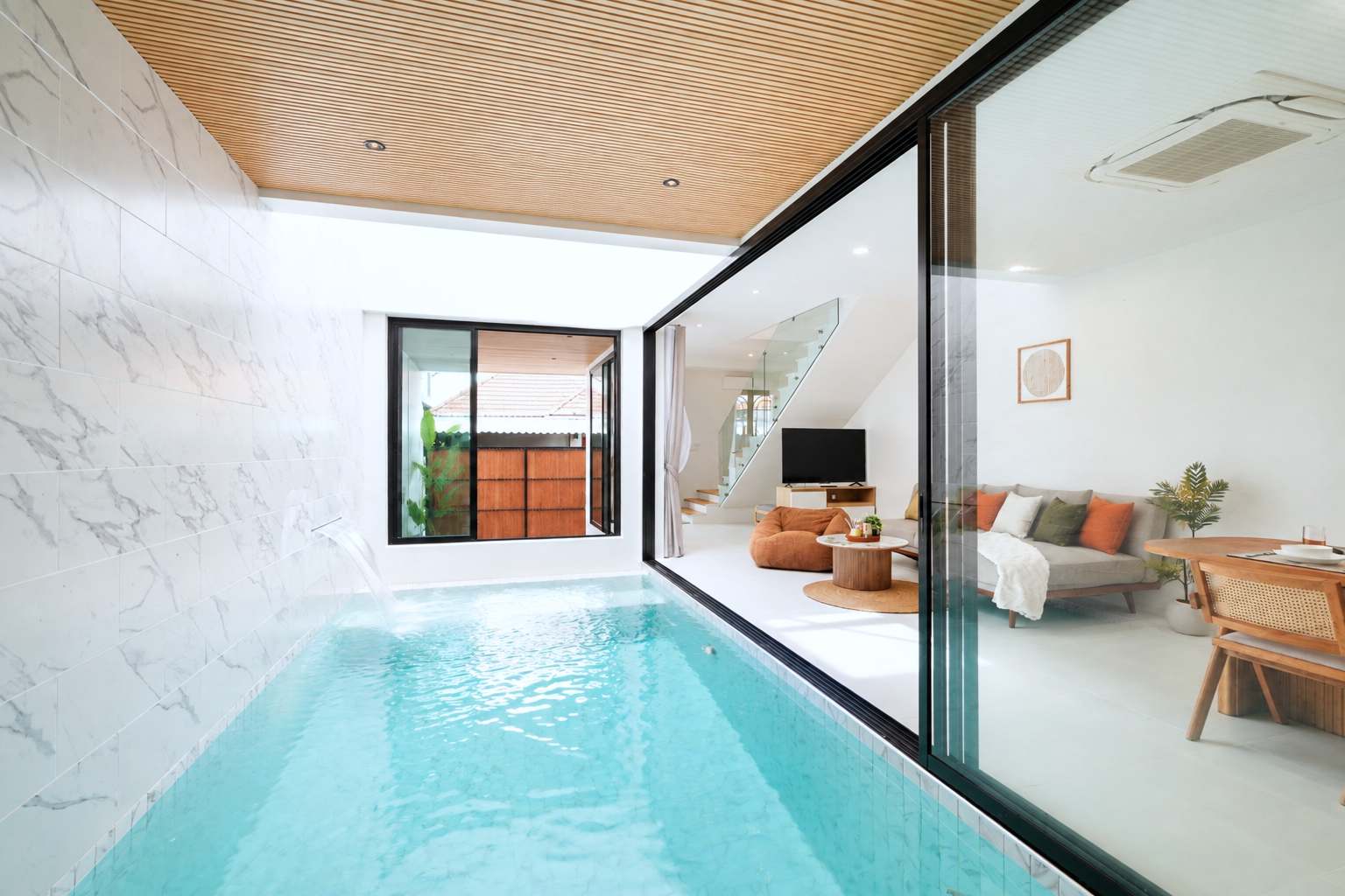 A New 3-Bedroom Private Pool Villa for rent in Pasak Soi 2, Cherngtalay
