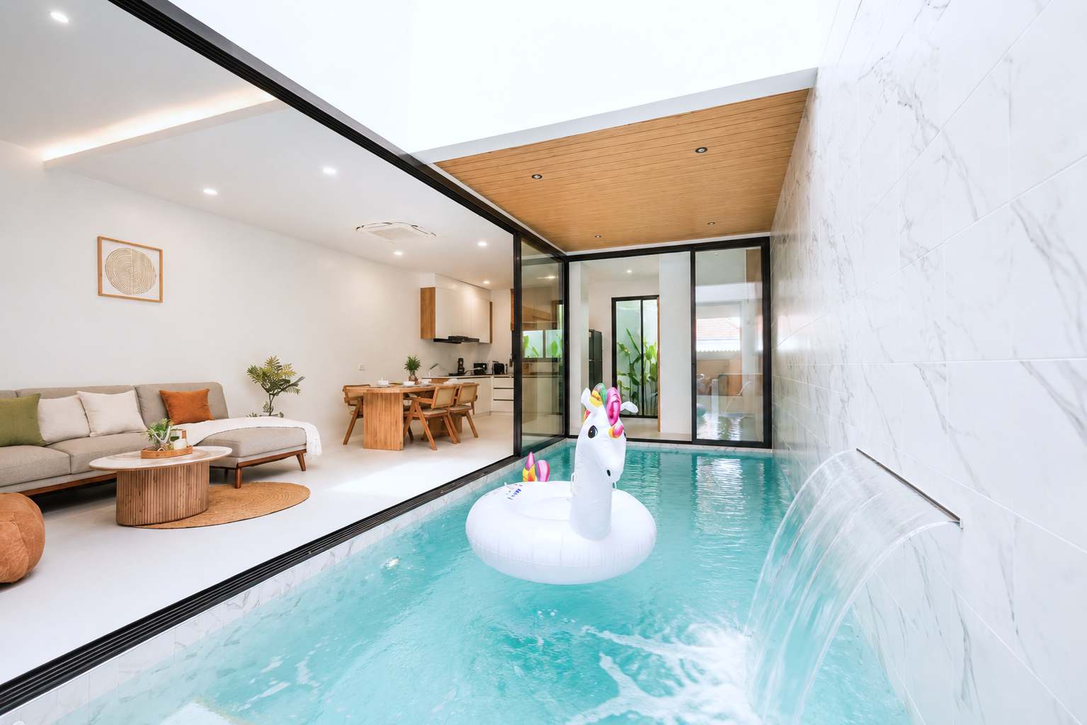 A New 3-Bedroom Private Pool Villa for rent in Pasak Soi 2, Cherngtalay