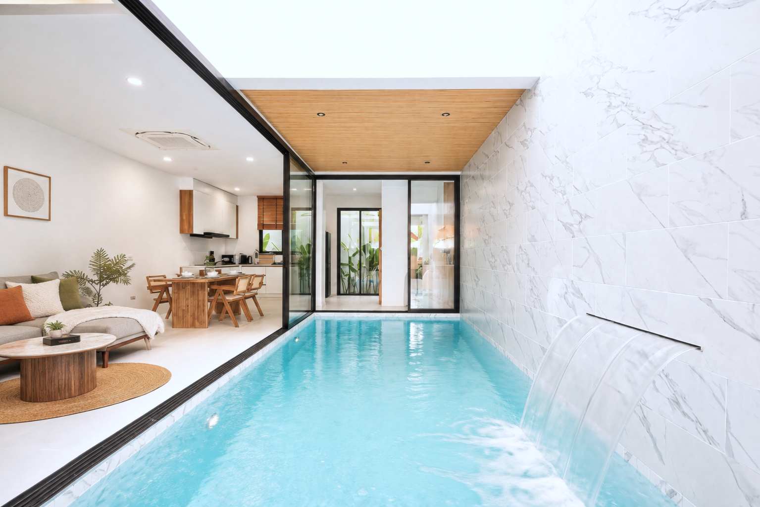 A New 3-Bedroom Private Pool Villa for rent in Pasak Soi 2, Cherngtalay