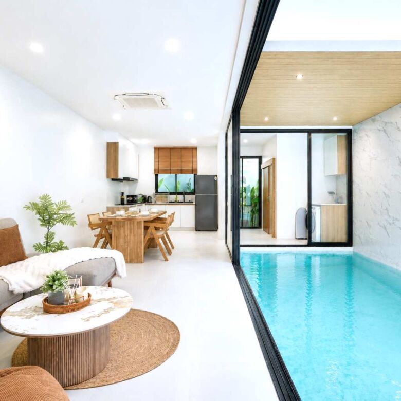 A New 3-Bedroom Private Pool Villa for rent in Pasak Soi 2, Cherngtalay