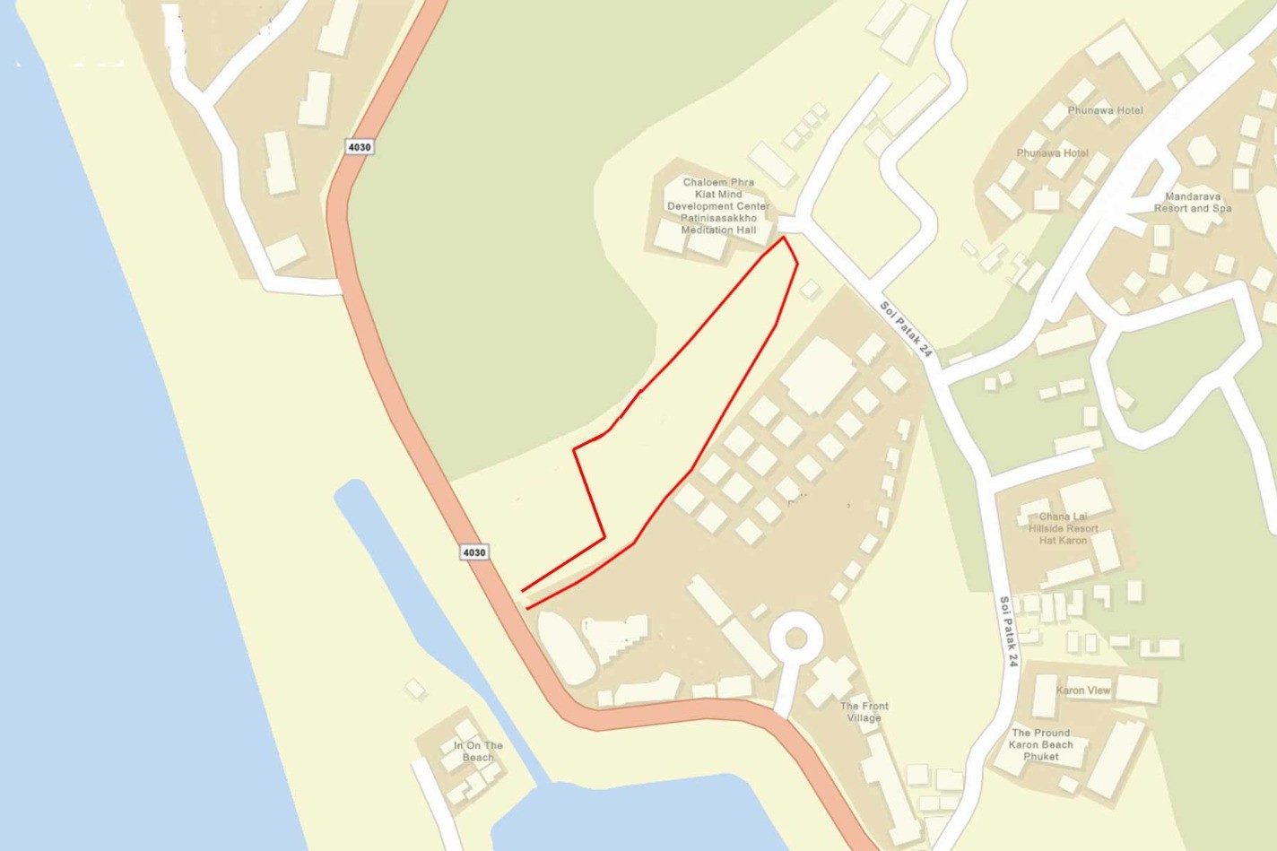 Near-the-Beach Land for Sale in Karon Beach, Phuket – 8,000 SQM | THB 300 Million