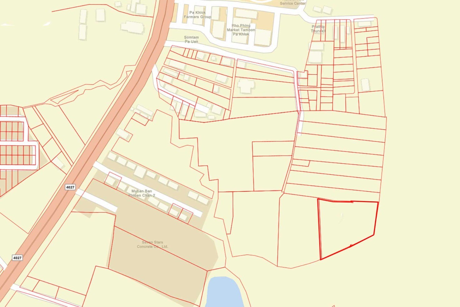 Land for Sale in Paklok, Thalang, Phuket – 6,848 SQM for Residential Development